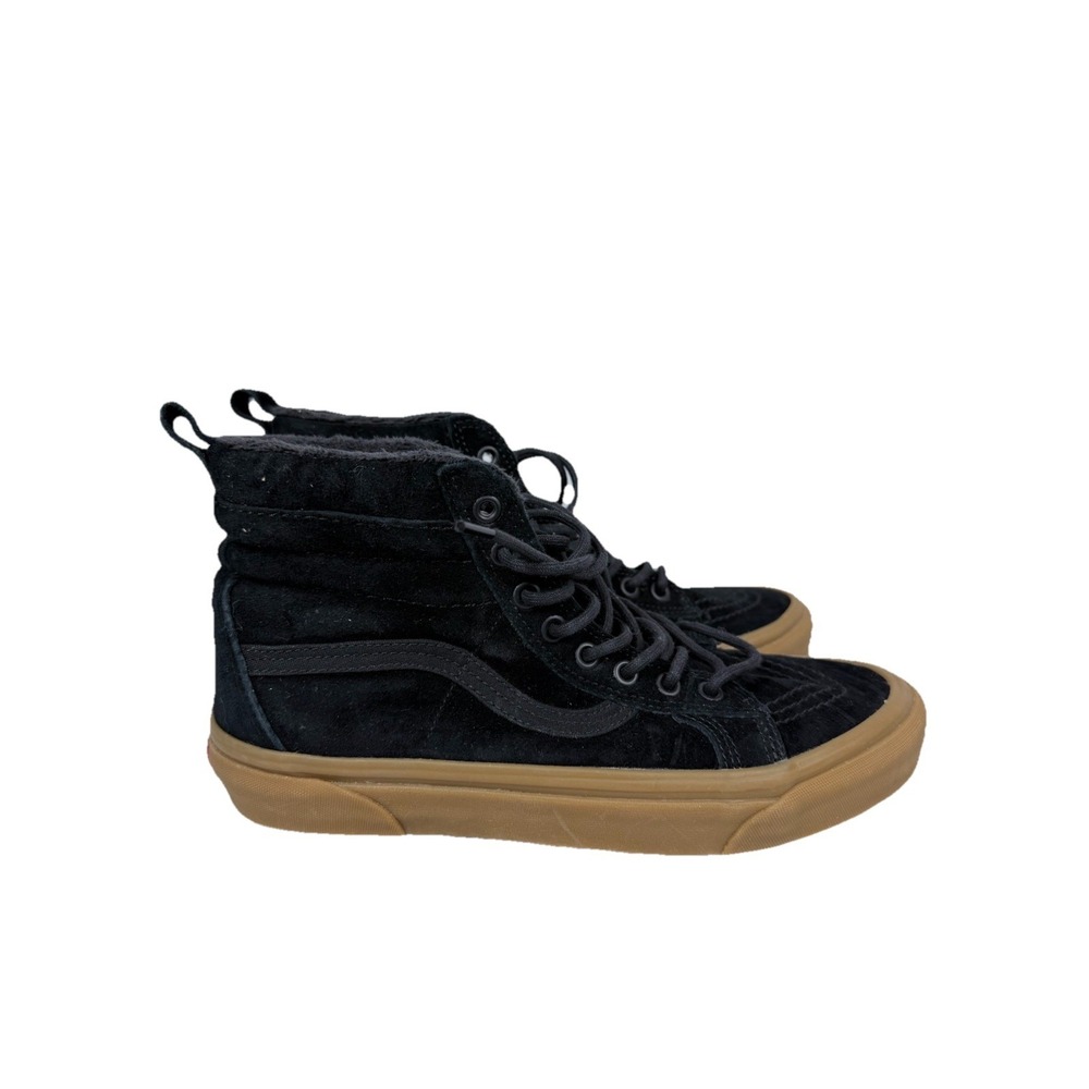 Vans Sk8 Hi MTE Scotchgard Sherpa Lined Suede Black Gum Mens 8 Womens 9.5
